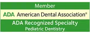 ADA recognized specialty in pediatric dentistry